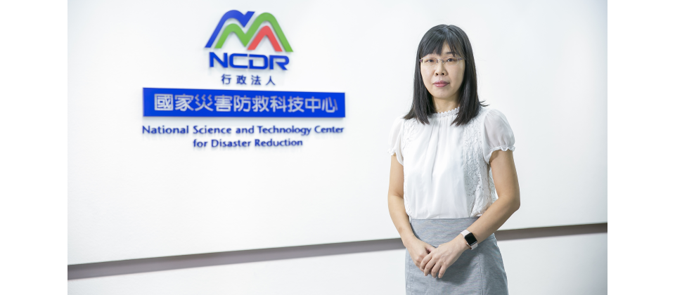 國家災害防救科技中心災防資訊組組長張子瑩 (攝影/洪政偉)