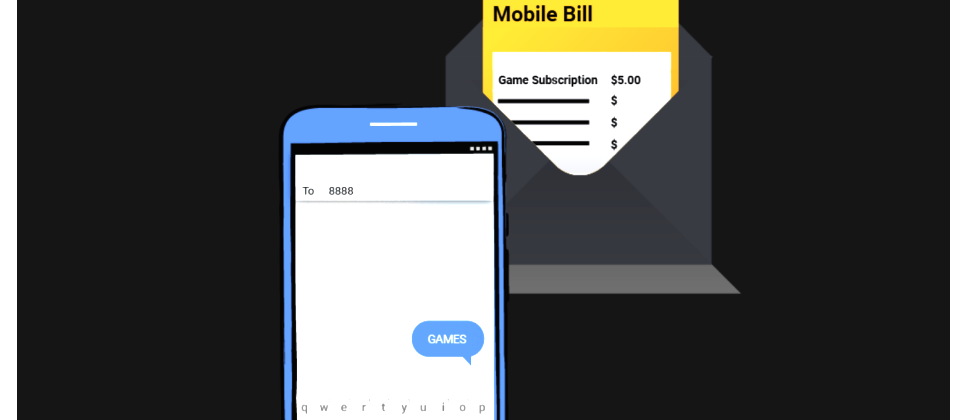 Google表示,雖然Joker一開始只執行簡訊詐騙,但隨著Google在去年1月實施了新政策,移除那些未明確宣告卻請求簡訊授權的程式之後,Joker作者也改變了策略,轉為收費詐騙(Toll fraud),誘導使用者點擊一個無聲載入的按鍵,以擅自替受害者訂閱付費服務,受害者是在收到電信帳單之後才發現莫名的支出。(圖片來源/Google)