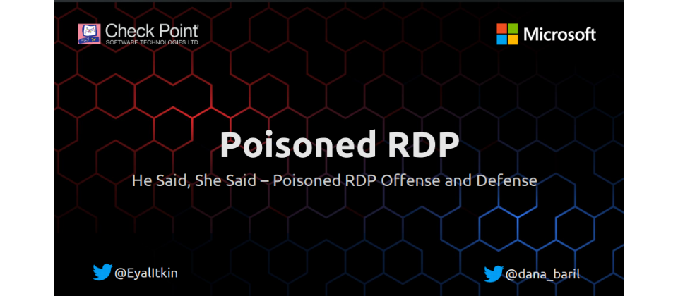 圖片翻攝自:https://i.blackhat.com/USA-19/Wednesday/us-19-Baril-He-Said-She-Said-Poisoned-RDP-Offense-And-Defense.pdf,作者:Eyal Itkin