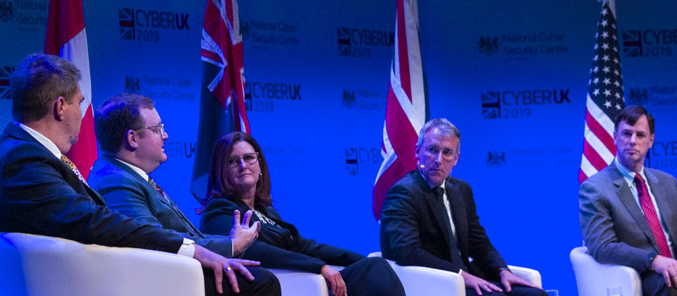 情境圖,五眼聯盟(Five Eyes)成員國代表參加CYBERUK 2019資安大會。圖片來源/英國國家網路安全中心(NCSC)