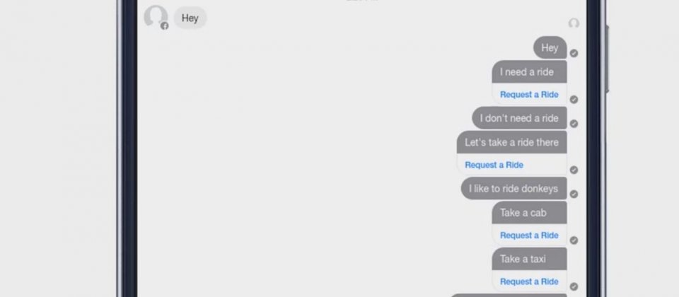 DeepText能夠從文字從理解使用者意圖,並進一步產生回應。例如Facebook Messenger用戶輸入「我要坐車」(I need a ride),Messenger 聊天機器人回應「需要我叫車嗎」或表示「我幫你叫Uber」。