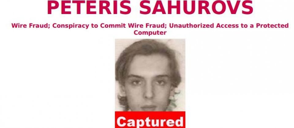 FBI曾懸賞5萬美元通緝拉脫維亞駭客Sahurovs。
