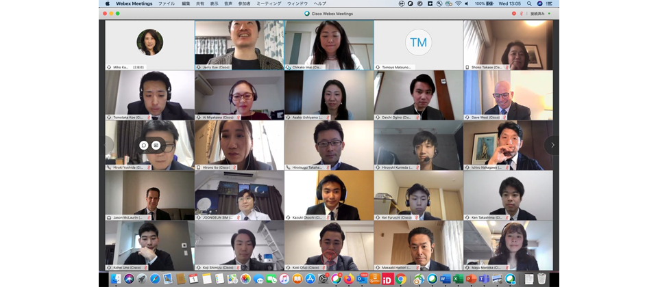 在溝通協作方面,思科原本就有一套企業視訊協作及溝通平臺WebEx,讓全球各據點業務人員都能使用它來與企業用戶、經銷商夥伴進行遠距溝通聯繫,疫情期間,該平臺也成為思科全球員工在家辦公主要的溝通工具。(圖片來源/思科)
